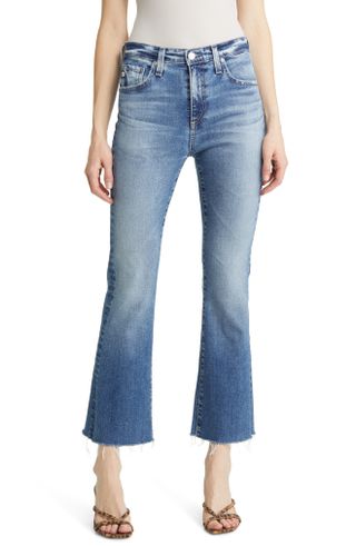 Ag + Farrah High Waist Crop Bootcut Jeans