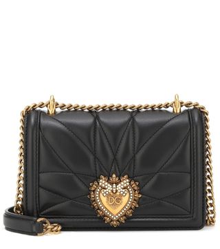 Dolce & Gabbana + Devotion Medium Leather Shoulder Bag
