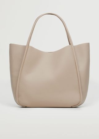 Mango + Shopper Bag With Double Handle