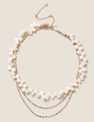 Autograph + Freshwater Pearl Multirow Necklace