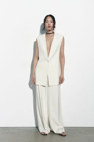 Zara + Fluid Buttoned Vest