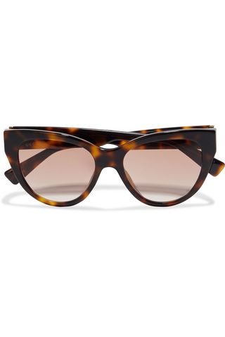 Gucci + Cat-Eye Tortoiseshell Acetate Sunglasses