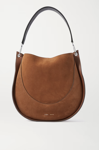 Proenza Schouler + Arch Large Suede and Leather Shoulder Bag