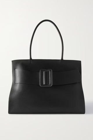Boyy + Bobby Co Soft Buckled Textured-Leather Tote