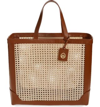 Brother Vellies + Large Boxy Wicker Tote