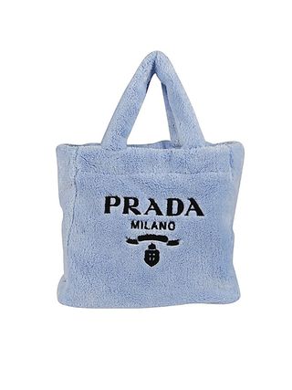 Prada + Shearling Tote Bag