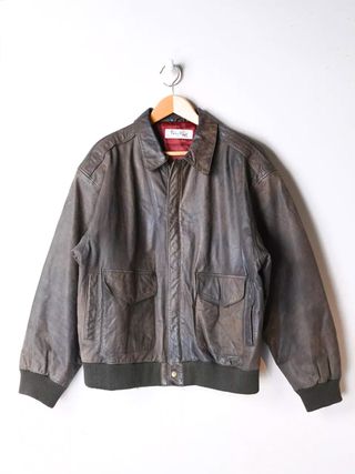 Urban Outfitters + Vintage '90s Leather Jacket