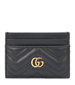 Gucci + GG Marmont Leather Card Holder