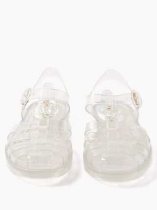 Gucci + Logo-Embossed Rubber Jelly Flat Sandals