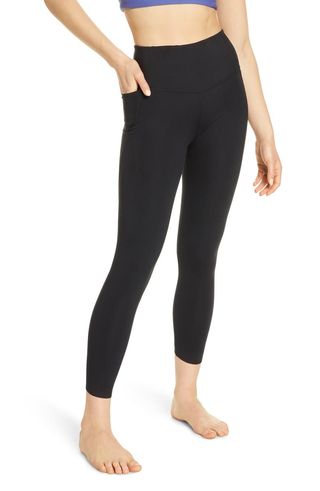 Zella + High Waist Studio Lite Pocket 7/8 Leggings