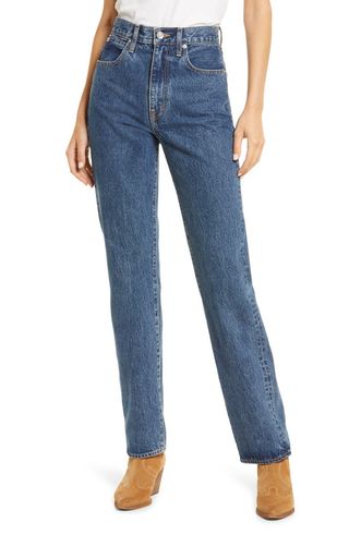 Slvrlake + London High Waist Straight Leg Jeans