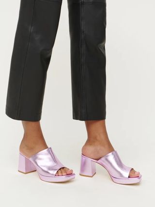 Reformation + Mia Platform Sandals