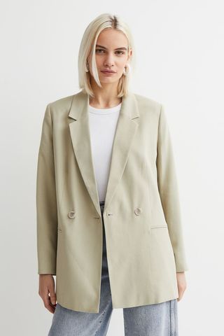 H&M + Double-Breasted Jacket