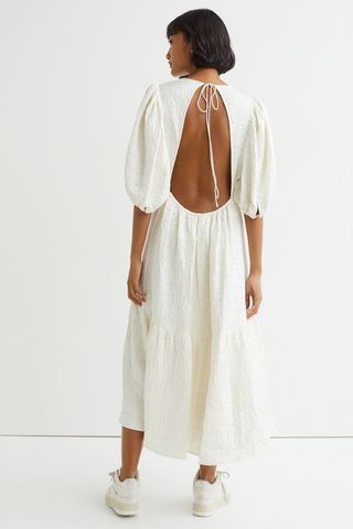 H&M + Long Puff-Sleeved Dress