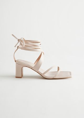 & Other Stories + Block Heel Strappy Leather Sandals