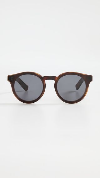 Illesteva + Two Point One Havana With Grey Flat Lenses