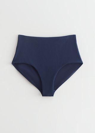& Other Stories + Ribbed High Waisted Bikini Briefs