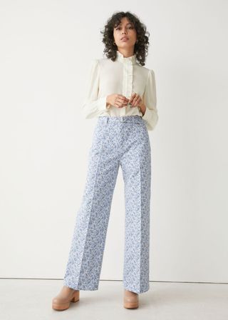 & Other Stories + Belted Printed Trousers