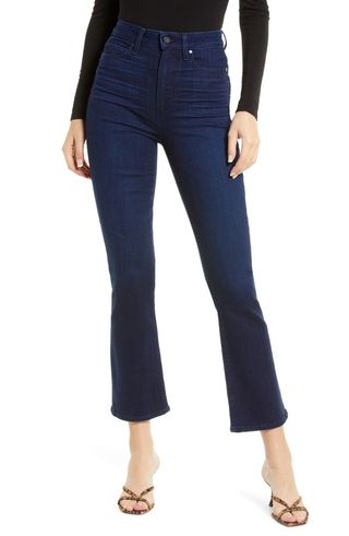 Paige + Femme High Waist Ankle Flare Jeans