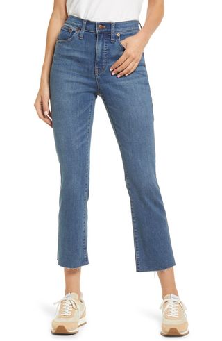 Madewell + Cali High Waist Crop Demi Boot Jeans
