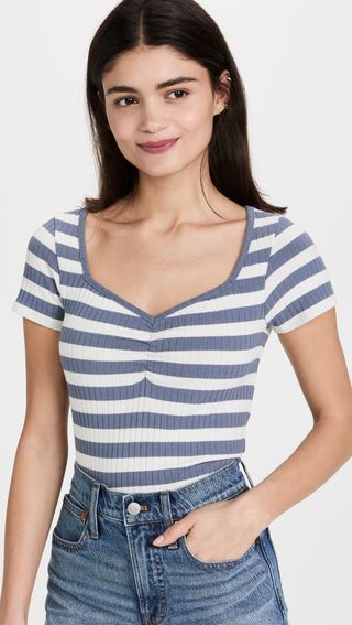 Madewell + Ribbed Sweetheart Tee