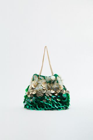 Zara + Sequin Bucket Bag