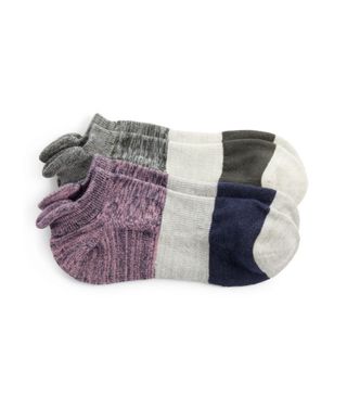 Zella + Assorted 2-Pack Tab Back Socks