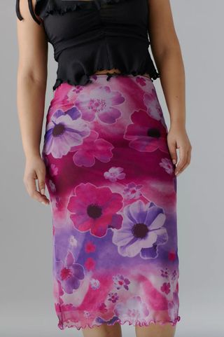 Urban Outfitters + Bloom Mesh Midi Skirt