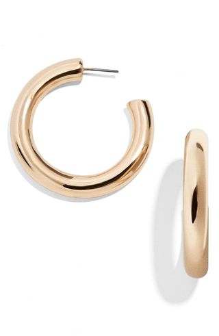 Baublebar + Dalilah Medium Tube Hoop Earrings
