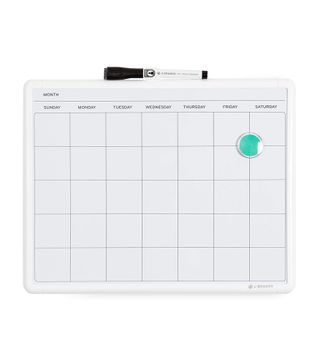 U Brand + Contempo Magnetic Monthly Calendar Dry Erase Board