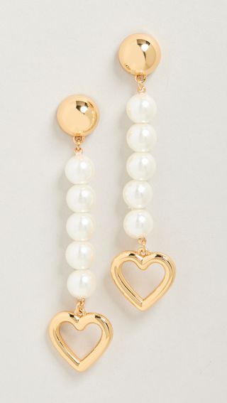 Lele Sadoughi + Sweetheart Pearl Earrings