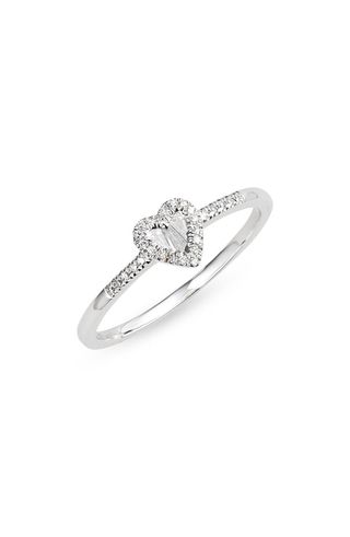 Meira T + Diamond Heart Ring