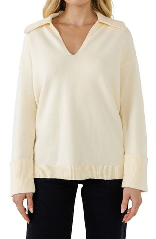 English Factory + V-Neck Pullover Sweater