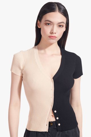 Staud + Short Sleeve Cargo Sweater