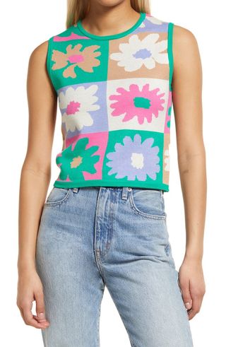 4si3nna + Ginny Floral Sweater Vest