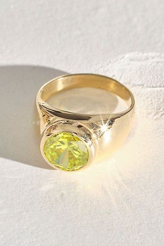 Luiny + Green Mondrian Ring