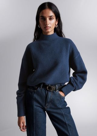 & Other Stories + Mock-Neck Sweater