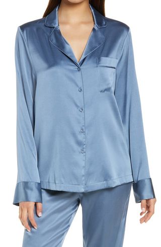 Skims + Stretch Silk Pajama Top