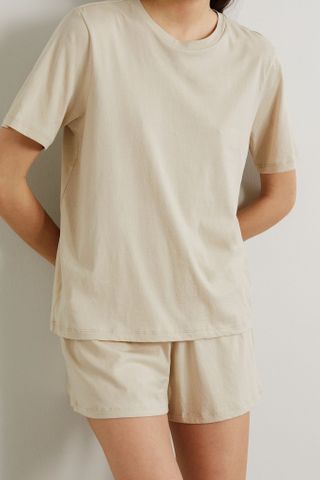 Skin + Cady Organic Pima Cotton-Jersey Pajama Set