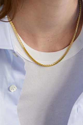 Loren Stewart + Serpentine Gold Vermeil Necklace