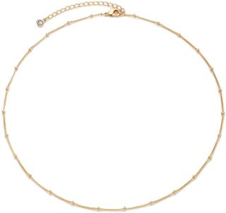 Mevecco + Dainty Gold Plated Necklace