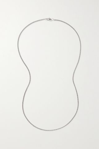 Laura Lombardi + Mini Omega Platinum-Plated Necklace