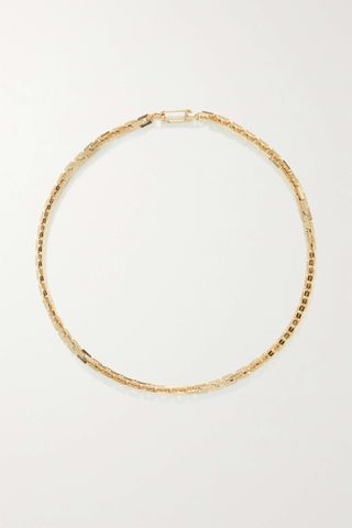 Laura Lombardi + Greca Recycled Gold-Plated Necklace
