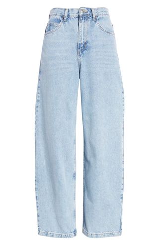Topshop + Baggy Wide Leg Nonstretch Jeans