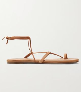 TKEES + Jo suede and leather sandals