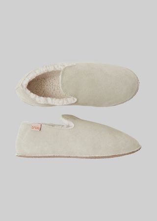 Babbi + Charentaise Slippers in Stone