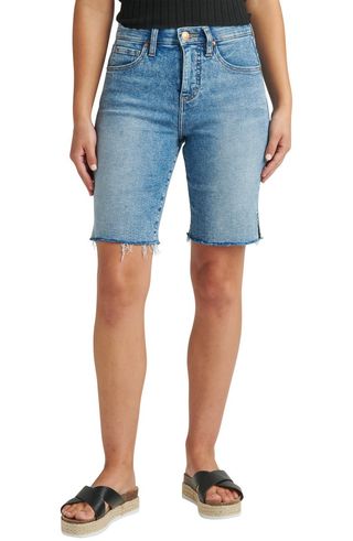 Jag Jeans + The City High Waist Cutoff Denim Shorts