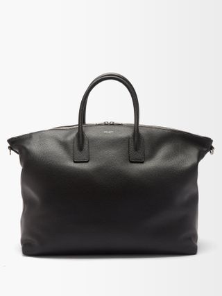 Saint Laurent + Double-Zip Leather Holdall Bag