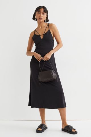 H&M + V-Neck Slip-Style Dress