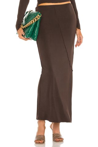 The Line by K + Vana Skirt in Chocolate